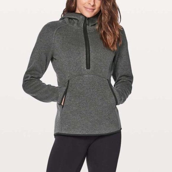 Lululemon Fleece & Thank You Pullover Heathered Black / Black | 4 - Picture 3 of 10